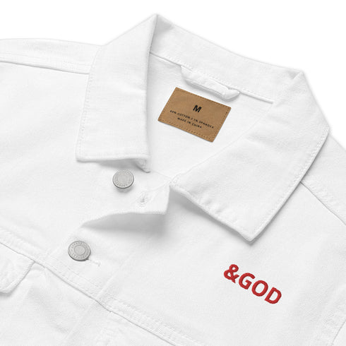 &God Crimson Denim Jacket